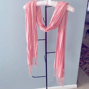 Lot of three fringed scarves.